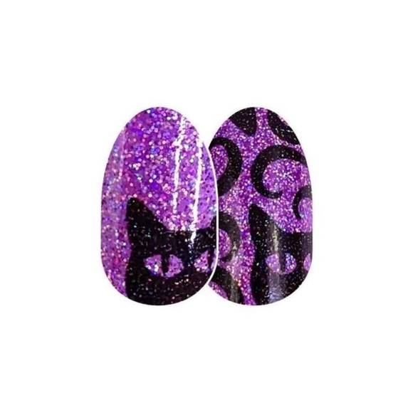 *Retired* Color Street: Cat’s All Folks | Halloween Purple Glitter Black Sparkle - Picture 12 of 13